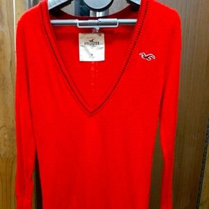 Hollister Sweater- Red